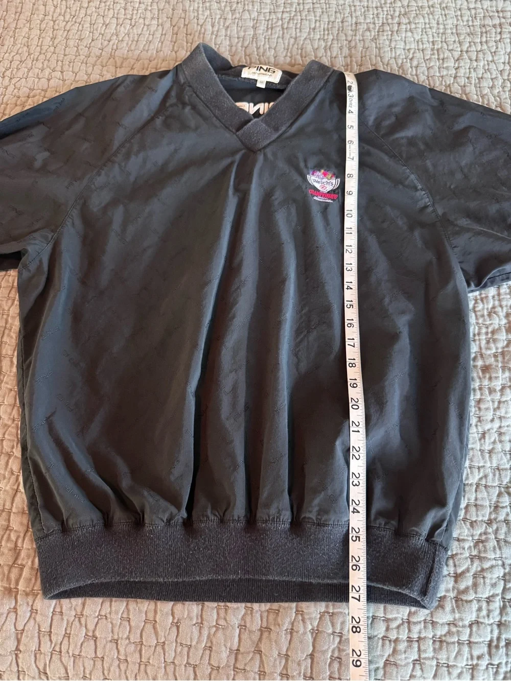 Vintage 1990s PING Golf Welch’s Championship  V-Neck Windbreaker Pullover